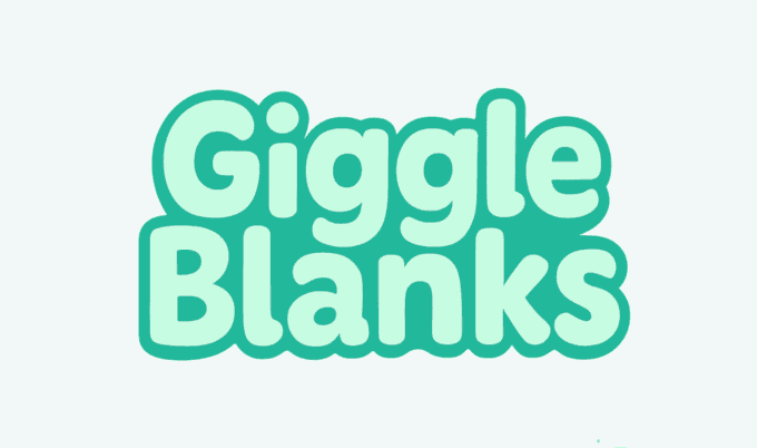 Giggle Blanks kids game interface